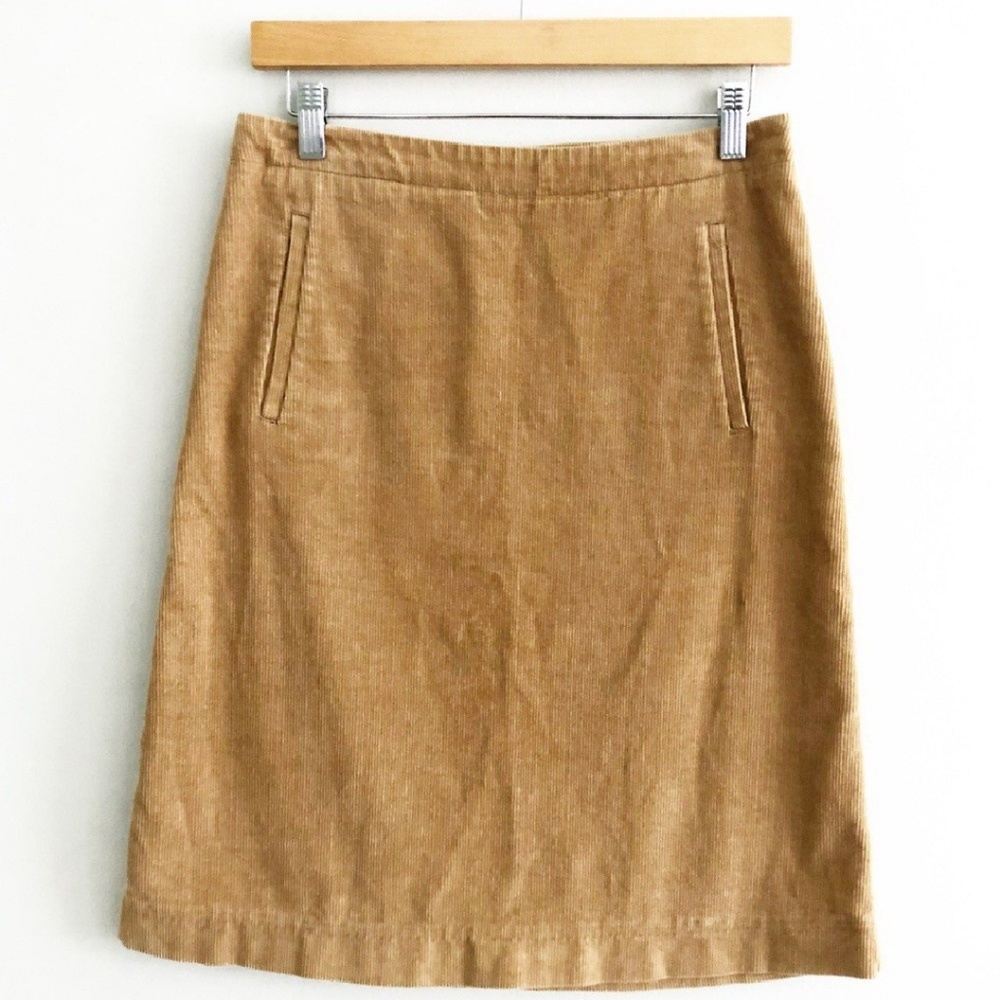 J. Crew A-Line Corduroy Skirt